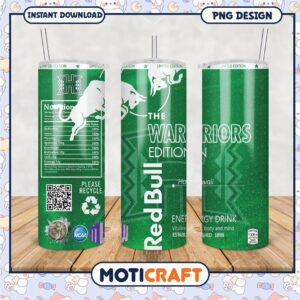 Limited Edition Red Bull Warriors Tumbler PNG Design 2023