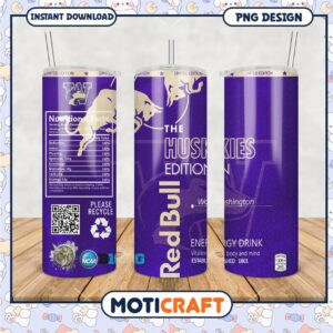Limited Edition Red Bull Huskies Tumbler PNG Design Online