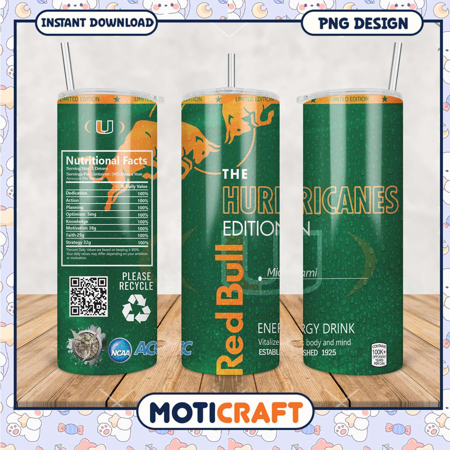 Limited Edition Red Bull Hurricanes Tumbler PNG Design Limited Edition Red Bull Hurricanes Tumbler PNG Design