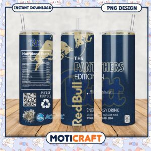 Limited Edition Panthers Tumbler Design for Pitt Fans