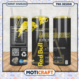 Limited Edition Mountaineers Tumbler Featuring Red Bull Design