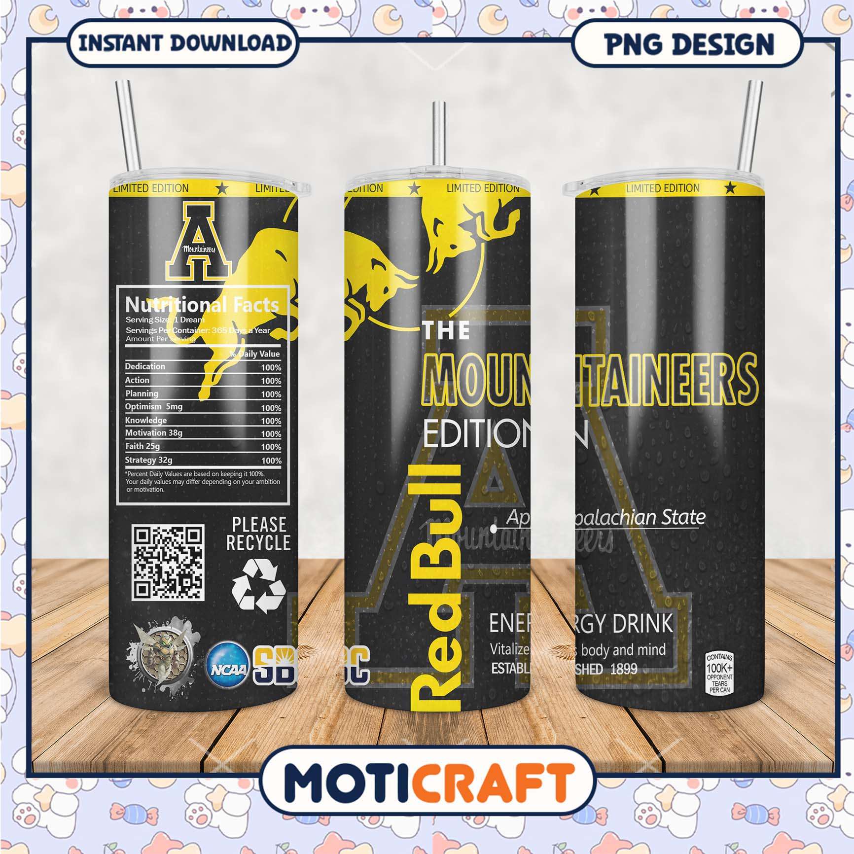 Limited Edition Mountaineers Tumbler Featuring Red Bull Design Limited Edition Mountaineers Tumbler Featuring Red Bull Design