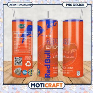 Limited Edition Gators Energy Drink Tumbler PNG Design
