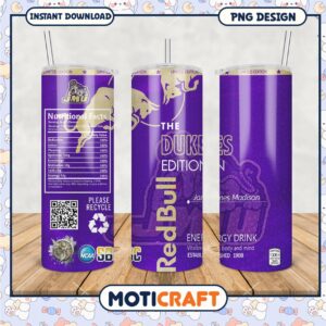 Limited Edition Dukes Energy Drink Tumbler PNG Design