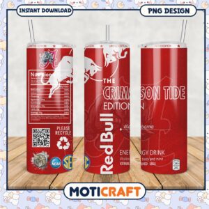Limited Edition Crimson Tide Tumbler PNG for Collectors