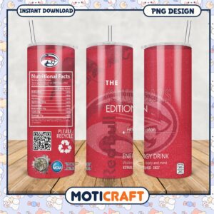 Limited Edition Cougars Energy Drink Tumbler Design PNG