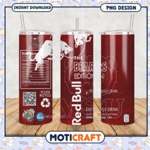 Limited Edition Bears Tumbler Design for Red Bull Energy