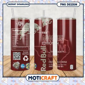 Limited Edition Aggies Tumbler Red Bull Energy Drink PNG