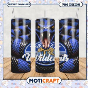Kentucky Wildcats Tumblers with Fierce Snake Design PNG