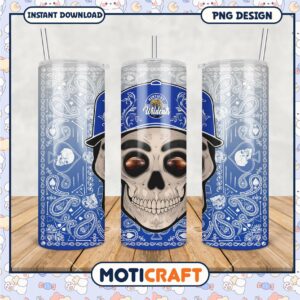 Kentucky Wildcats Skull Tumbler PNG Design for Fans