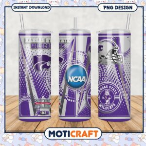 Kansas State Wildcats Tumbler PNG NCAA Merchandise Design