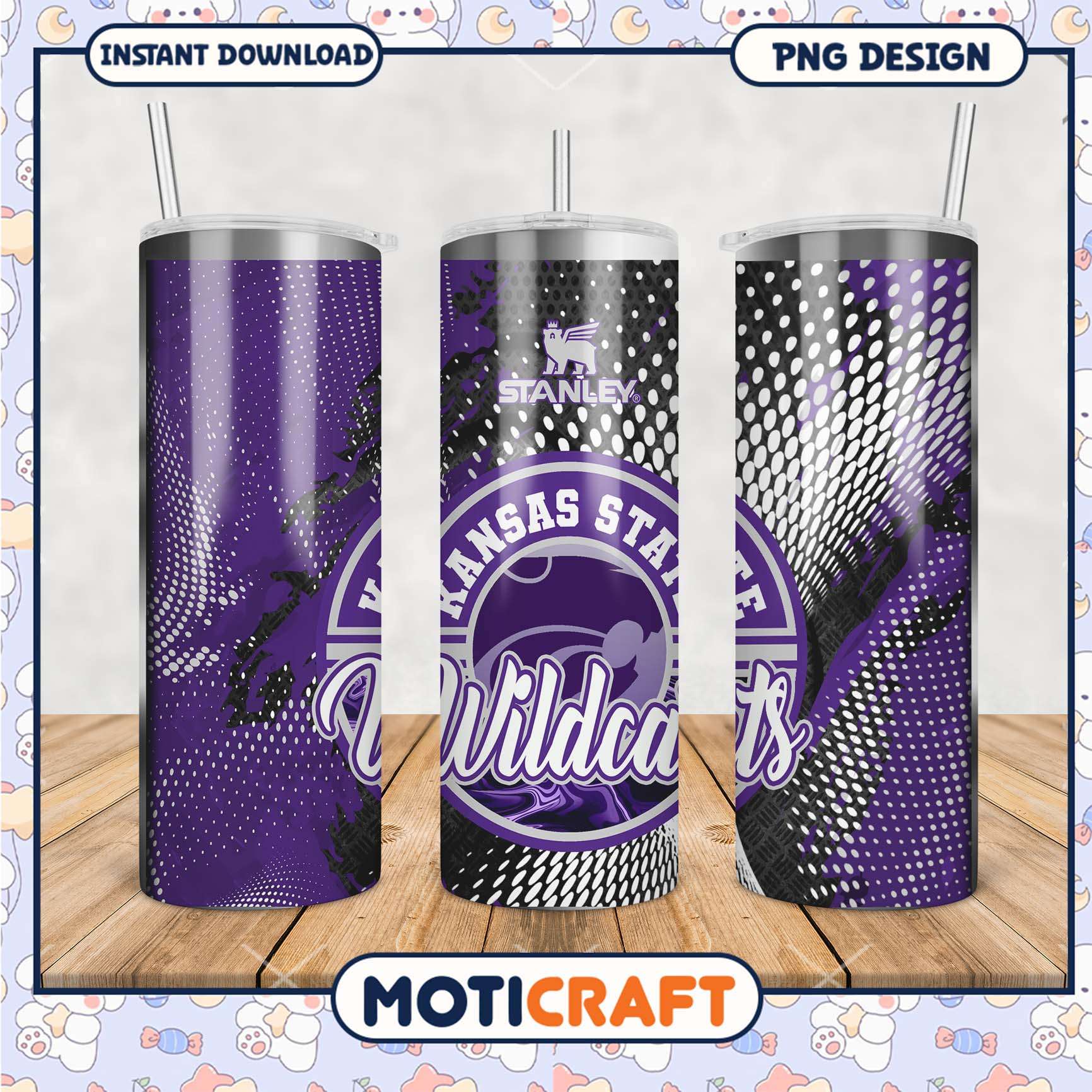 Kansas State Wildcats Tumbler PNG for Fans and Students Kansas State Wildcats Tumbler PNG for Fans and Students