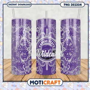 Kansas State Wildcats Tumbler PNG Design for Fans