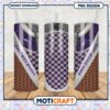 Kansas State Wildcats Tumbler Design Purple Checker PNG 2 Kansas State Wildcats Tumbler Design Purple Checker PNG