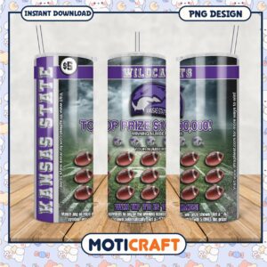 Kansas State Wildcats Tumbler Design for Lucky Fans 2023