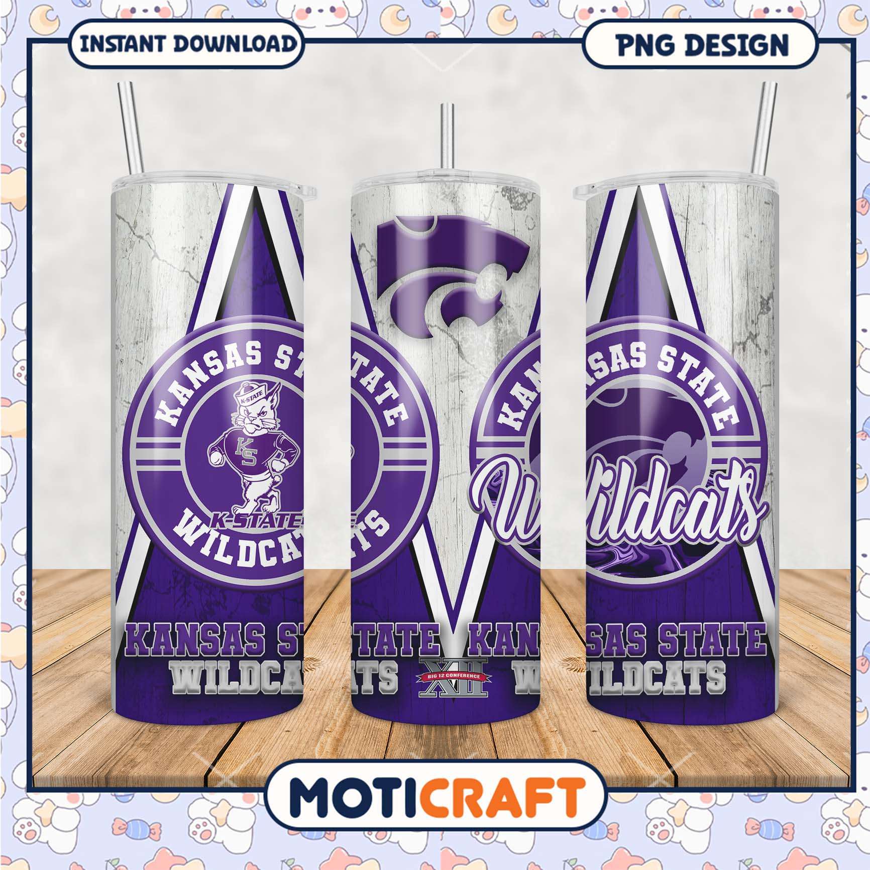 Kansas State Wildcats Tumbler Design for Fans and Gifts Kansas State Wildcats Tumbler Design for Fans and Gifts