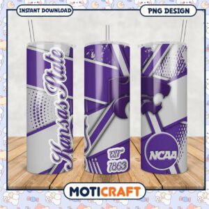 Kansas State University Purple Tumbler PNG Design File
