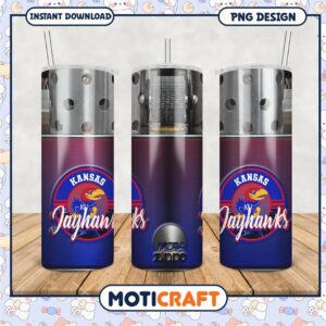 Kansas Jayhawks Tumbler Design PNG for Fans and Collectors