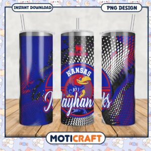 Kansas Jayhawks Stanley Tumbler Design PNG for Fans