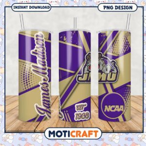 James Madison University Tumbler Design PNG for Fans