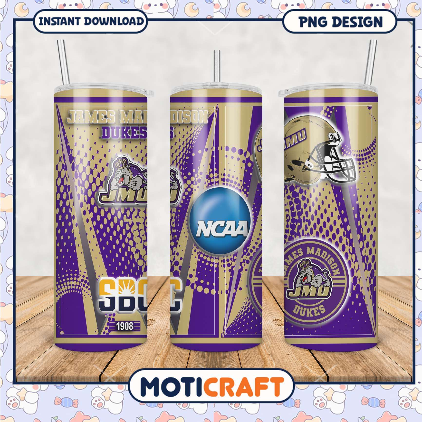 James Madison Dukes Tumbler Design NCAA Sports Merchandise James Madison Dukes Tumbler Design NCAA Sports Merchandise