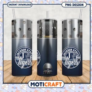 Jackson State Tigers Tumbler PNG Graphic Design Template