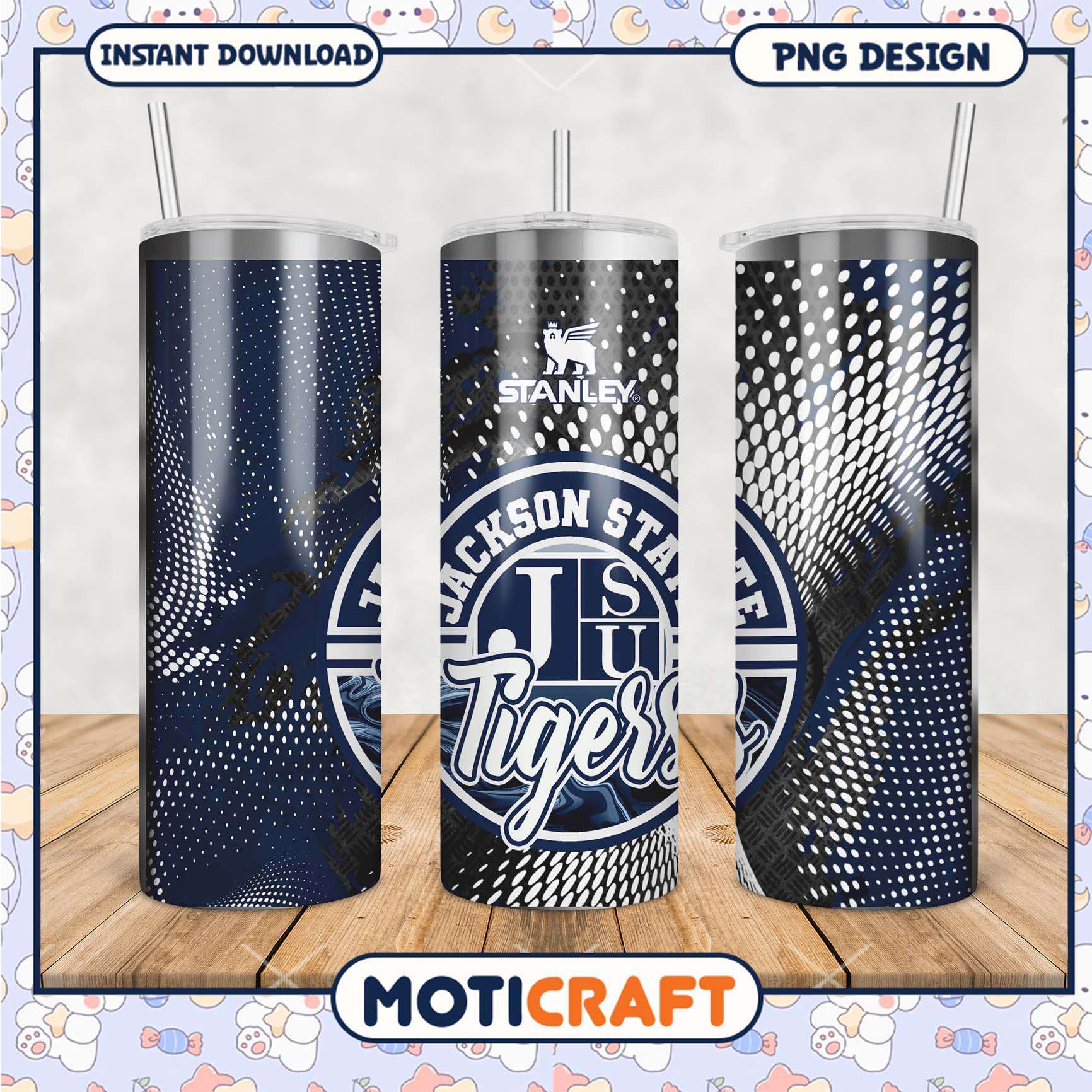 Jackson State Tigers Tumbler PNG Graphic for Fans Jackson State Tigers Tumbler PNG Graphic for Fans