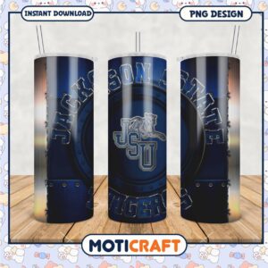 Jackson State Tigers Tumbler PNG Design for Fans