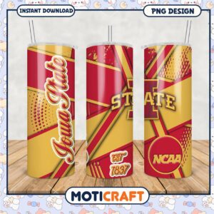 Iowa State University Tumbler Design PNG for Fans 2023
