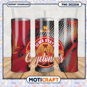 Iowa State Cyclones Tumbler Design PNG for Fans and Collectors