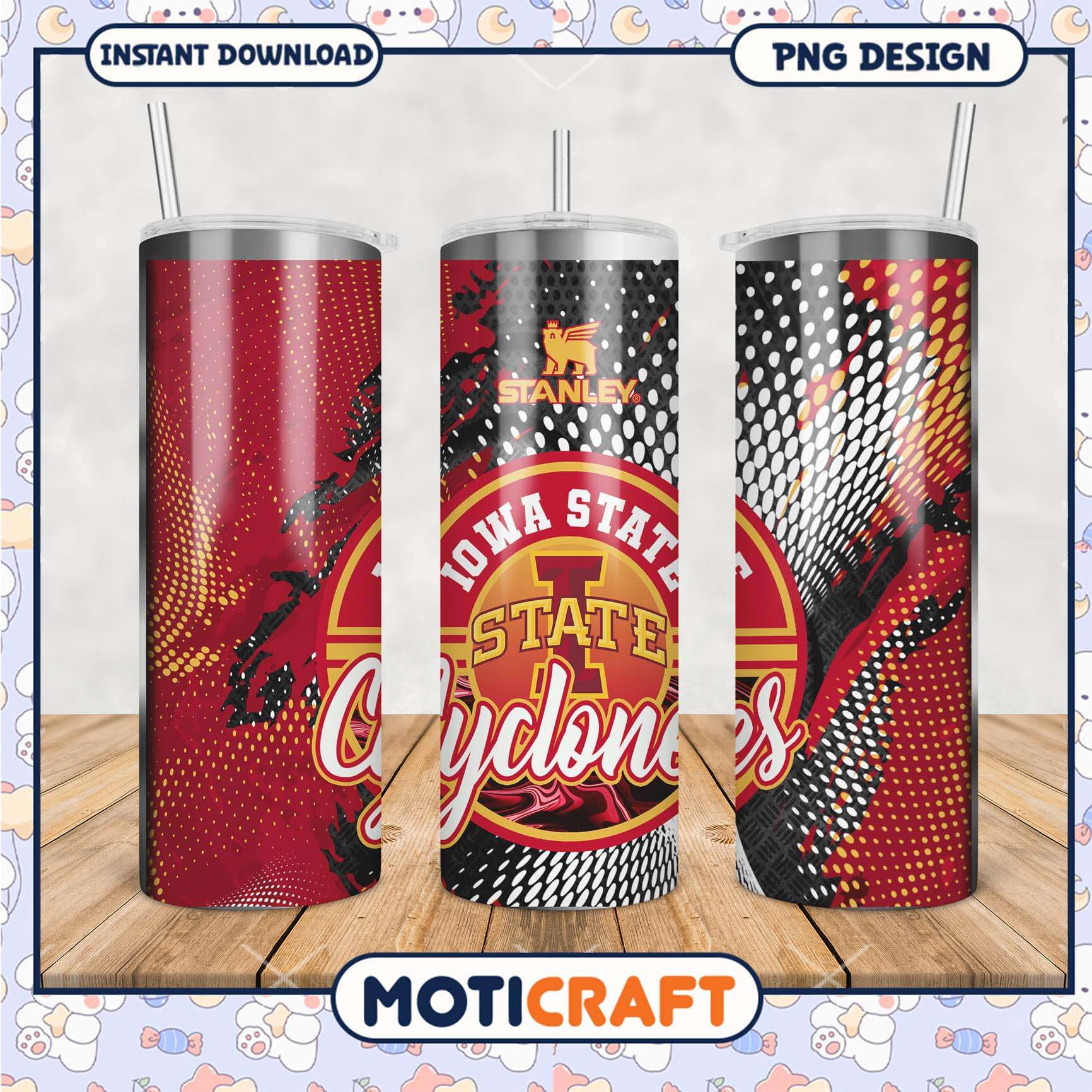 Iowa State Cyclones Tumbler Design PNG for Fans and Collectors Iowa State Cyclones Tumbler Design PNG for Fans and Collectors