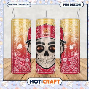 Iowa State Cyclones Skull Tumbler PNG Design for Fans