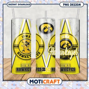 Iowa Hawkeyes Tumbler PNG Design for Team Spirit Fans
