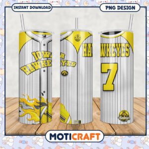 Iowa Hawkeyes Tumbler Design Graphic for Sports Fans