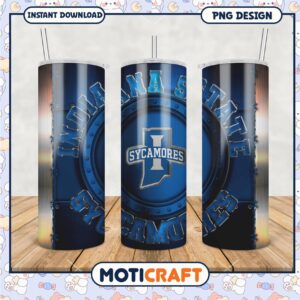 Indiana State Sycamores Tumbler PNG for Fans and Collectors