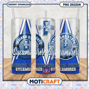Indiana State Sycamores Tumbler Design PNG Files