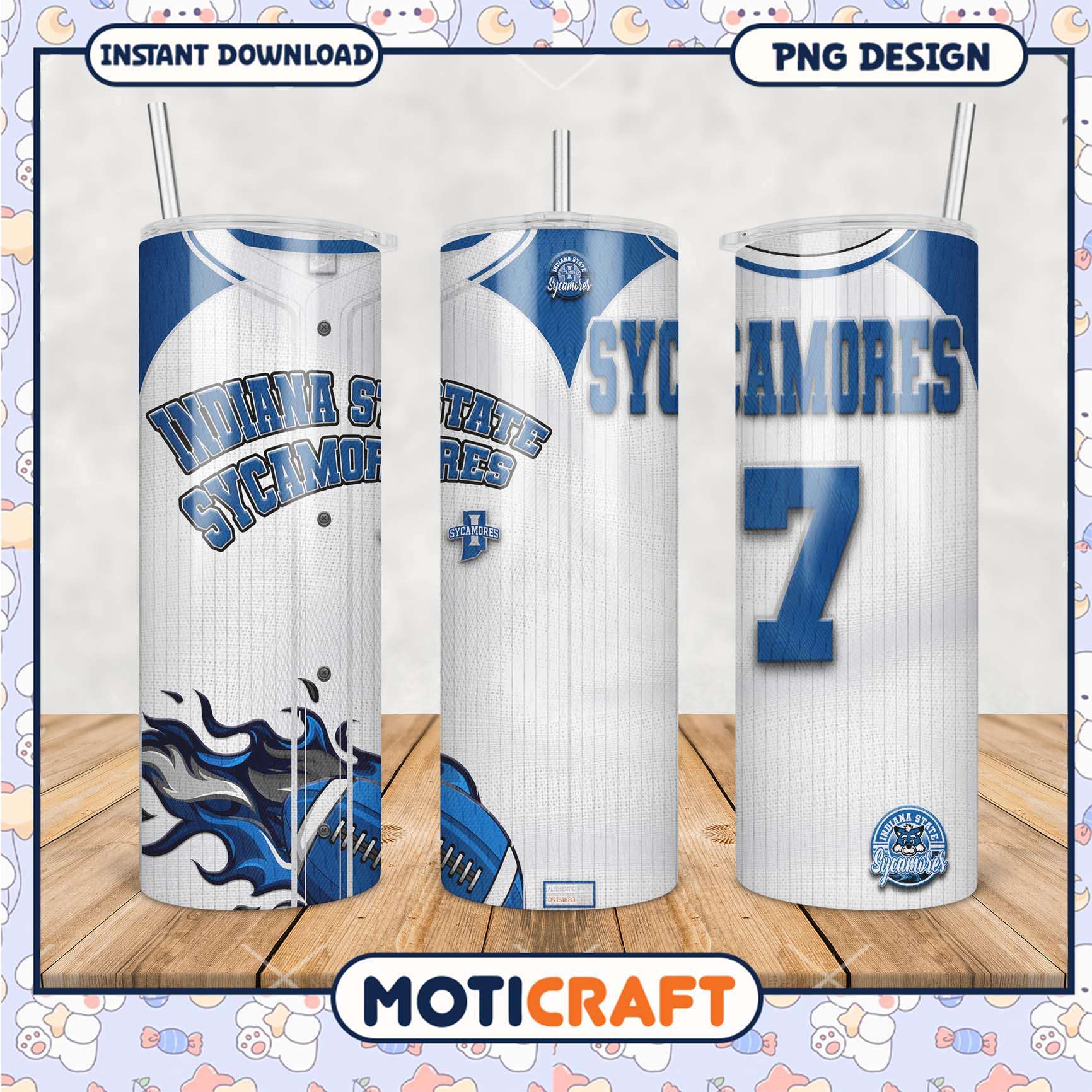Indiana State Sycamores Tumbler Design for Fans and Gifts Indiana State Sycamores Tumbler Design for Fans and Gifts