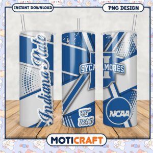 Indiana State Sycamores NCAA Tumbler PNG Design for Fans