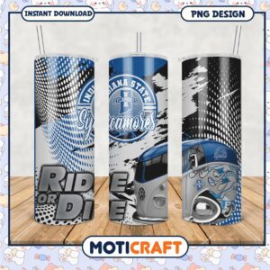 Indiana State Sycamores Ride or Die Tumbler PNG Design
