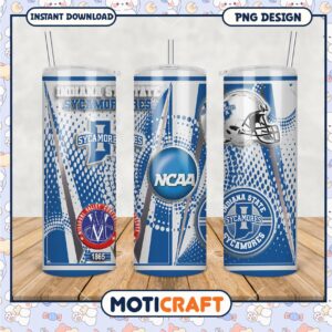 Indiana State Sycamores NCAA Tumbler PNG Design Download