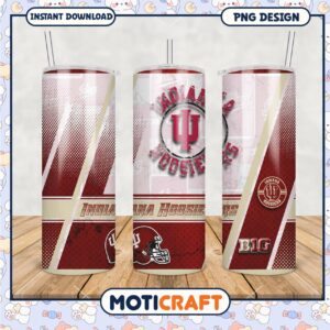 Indiana Hoosiers Tumbler PNG Design for Fans and Gifts