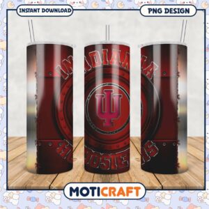Indiana Hoosiers Tumbler PNG Design for Fans and Collectors