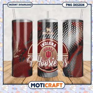 Indiana Hoosiers Tumbler Design PNG for Fans and Gifts