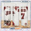 Indiana Hoosiers Football Tumbler PNG Design Template