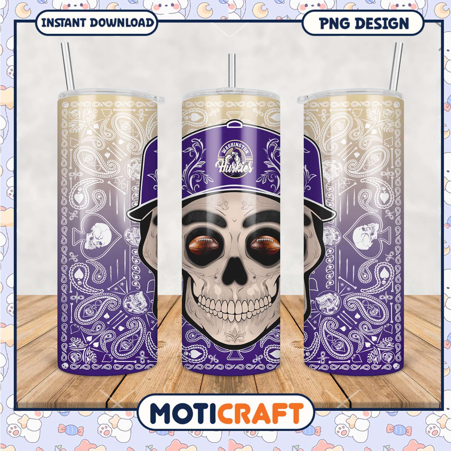 Huskies Skull Tumbler PNG Unique Fan Art Design 2023 Huskies Skull Tumbler PNG Unique Fan Art Design 2023