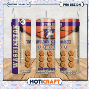 Huskies Basketball Tumbler Design Win Big Up to 100000