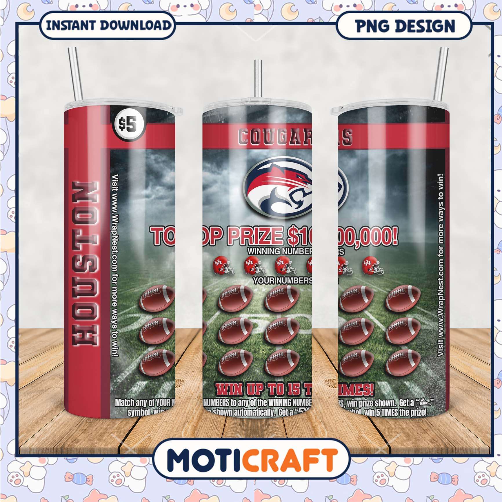 Houston Cougars Tumbler Design for Exciting Game Days Houston Cougars Tumbler Design for Exciting Game Days