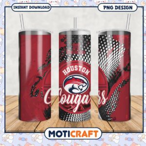 Houston Cougars Stanley Tumbler PNG Design for Fans