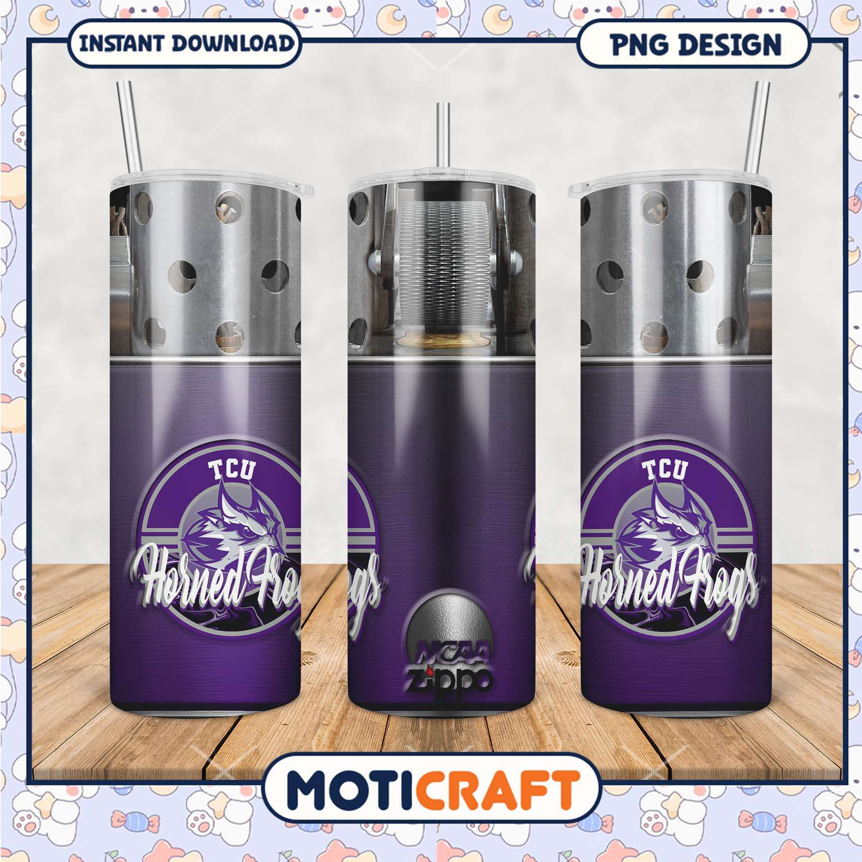 Horned Frogs Tumbler Zippo Design NCAA Team Spirit PNG Horned Frogs Tumbler Zippo Design NCAA Team Spirit PNG