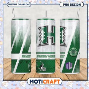 Hawaii Rainbow Warriors Tumbler Design PNG Download File